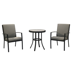 Seville 65cm Round Bistro Table Set